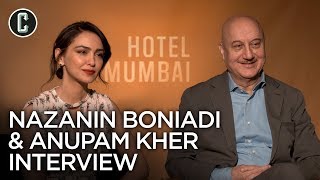 Hotel Mumbai Anupam Kher and Nazanin Boniadi Interview [upl. by Ohnuj]