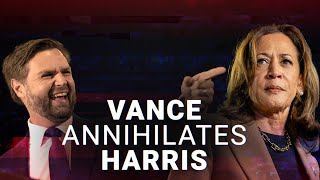 JD Vance on a warpath as he annihilates Kamala Harris Tim Walz and ABC reporter [upl. by Kaz]