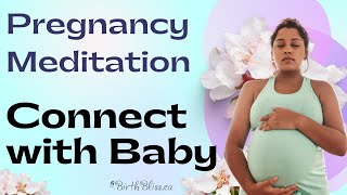 Bonding with Unborn Baby Guided Pregnancy Meditation [upl. by Annuaerb]