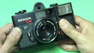 コニカC35EF ピッカリコニカ の使い方 KONICA C35 EF How to use 1970s worlds first strobe builtin camera [upl. by Jannelle]