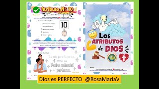 ATRIBUTO Dios es perfecto💯 clase biblica de los atributos de Dios para niños cristianos RosaMariaV [upl. by Timrek]