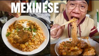 Pozole Ramen Creation  MUK BANG [upl. by Adnohsar889]