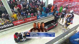 FIBT  4Man Bobsleigh World Cup 20132014  Winterberg Highlights Race 1 [upl. by Iborian680]