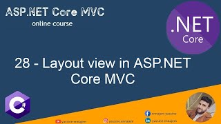 28 Layout view in ASPNET Core MVC in Darija Arabic [upl. by Licko]