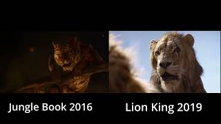 Mufasa 2019 Vs Share Khan 2016 Death Scene [upl. by Cattier]