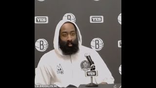 James Harden Jokes About Kyrie Irving quotIm Gonna Give Him The Shotquot [upl. by Meisel]