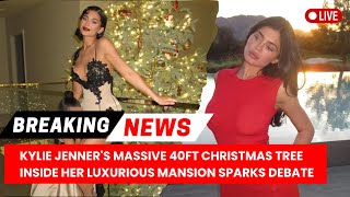 Kylie Jenners Lavish Christmas Tree Sparks Online Critique [upl. by Channa]