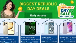 Flipkart Republic Day Sale 2024 Mobile Offer  S21 FEMoto G54Poco X6 Pro Flipkart Sale [upl. by Graubert]