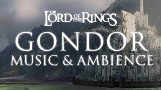 Lord of the Rings Music amp Ambience  Gondor  Morning Rain and Thunder at Minas Tirith [upl. by Amliw541]