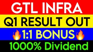 GTL infra Q1 result out  GTL Infra Result  GTL Infra Q1 result GTL infra share news  GTL infra [upl. by Atinit]