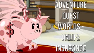 AdventureQuest Worlds  Shadowfall  Unlife Insurance Quest [upl. by Dari]