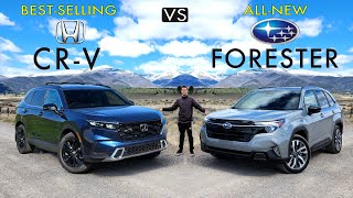 BEST CHOICE  2025 Subaru Forester vs 2025 Honda CRV Comparison [upl. by Anrehs]