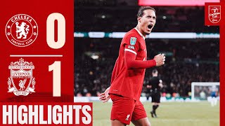 HIGHLIGHTS Unreal Scenes as Virgil van Dijk Wins Carabao Cup At Wembley Chelsea 01 Liverpool [upl. by Gierc]