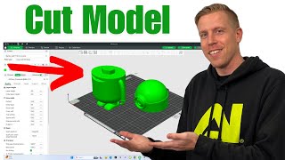 How to Cut a Model into Multiple Parts in Bambu Studio [upl. by Anaidirib]