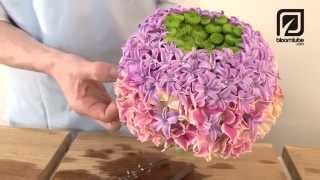 How to make Bridal Bouquet with spring flowers tutorial [upl. by Aurora]