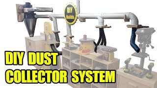 DIY Dust Collector System with Homemade Blast Gates and Automatic StartStop Function [upl. by Adnicaj338]