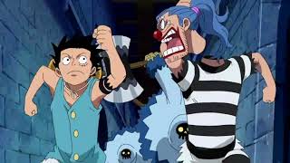 Luffy and Buggy funny Impel Down Reunion English Version [upl. by Nnitsuj179]