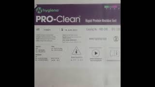 Hygiena  PROClean  Rapid Protein Residue Test [upl. by Wolram]