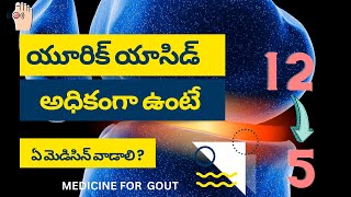 URIC ACID MEDICINE IN TELUGU  FEBUXOSTAT  ALLOPURINOL  GOUT MEDICINE TELUGU [upl. by Eillah]