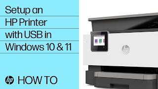 How to Set Up an HP Printer using a USB Connection in Windows 10 or 11  HP Printers  HP Support [upl. by Klepac]