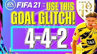 FIFA 21 442 CUSTOM TACTICS amp INSTRUCTIONS  Score EASY goals with this PASS GLITCH [upl. by Arriet]