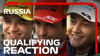 Drivers React After Qualifying  2021 Russian Grand Prix [upl. by Cherice]