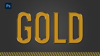 Comment faire un effet Gold sur un texte   PHOTOSHOP [upl. by Bechler]