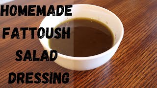 HOW TO MAKE FATTOUSH SALAD DRESSING RECIPE [upl. by Perr731]