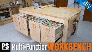 High Capacity Multi Function Workbench Build  Part 4 [upl. by Alesram]