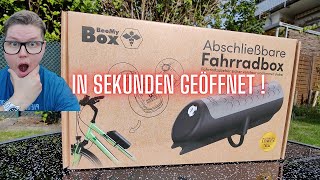 Fahrradbox  BeeMy Box  in Sekunden geöffnet Lockpicking [upl. by Eckardt3]