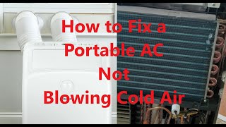 Fix a Portable AC Conditioner Hisense not blowing cold air Possible causes and fix portableac [upl. by Parent]