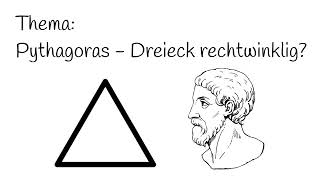 Pythagoras  Dreieck rechtwinklig [upl. by Eli605]