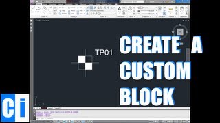 AutoCAD How to Create a Block  Custom Block Tutorial [upl. by Karsten]