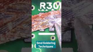 Smd Soldering Techniques shortsvideo techtips [upl. by Norraf174]