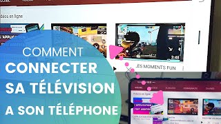 COMMENT CONNECTER SA TÉLÉVISION A SON TÉLÉPHONE PORTABLE [upl. by Subir]