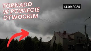 🌪️ TRĄBA POWIETRZNA W CHROSNIE W POWIECIE OTWOCKIM  14092024 [upl. by Yrolg]