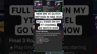 I Found a VC Glitch in NBA 2K25 [upl. by Kirred]