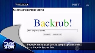 Backrub Nama Awal Google yang Diciptakan oleh Larry Page dan Sergey Brin  Fun Fact [upl. by Ynagoham]