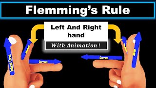 Flemings left hand rule  Flemings right hand rule  Flemings right and left hand rule class 10th [upl. by Simons216]