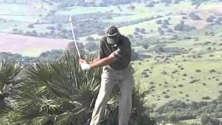 Retief Goosen Golf swing in High Speed Slow Motion Face On [upl. by Mcclary]