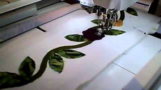 Sewing applique with brother 6000Dquattro [upl. by Aidile172]