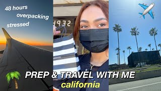 PACK amp TRAVEL WITH ME TO CALIFORNIA 2022🌴 ✈️  VLOG [upl. by Durgy44]