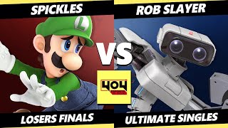 4o4 Weekly Smash 14 LOSERS FINALS  Spickles Luigi Vs ROB Slayer ROB Smash Ultimate  SSBU [upl. by Pomona101]