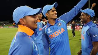 India celebrate winning the U19 Cricket World Cup [upl. by Sesylu]