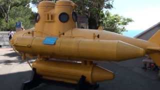 Jacques Cousteau first submarine  Anorep 1  Oceanographic Museum in Monaco [upl. by Olegnaed637]