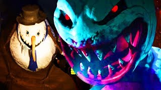 KILLER SNOWMAN ATTACKS  Frosty Nights  FNAF Style Horror Part 1 [upl. by Suehtomit]