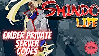 Ember Private Server Codes For Shindo Life  Latest May 2021 [upl. by Jereme145]