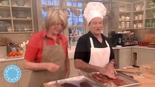 Robin Williams amp Martha Stewart Cant Stop Laughing While Cooking Tacos  Martha Stewart [upl. by Annawal]