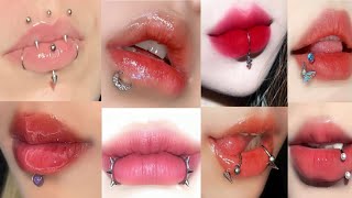 Lip PiercingLip RingLip PiercedAll Types Of Lips PiercingLip Piercing NamesNew Lip Pierce Trend [upl. by Nlocnil]