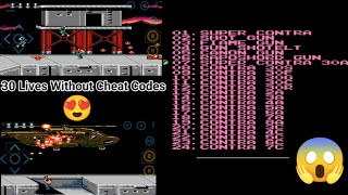 Super Contra nes game 30 lives with unlimited power 😍 no cheat code needed✅ Android [upl. by Tuchman981]